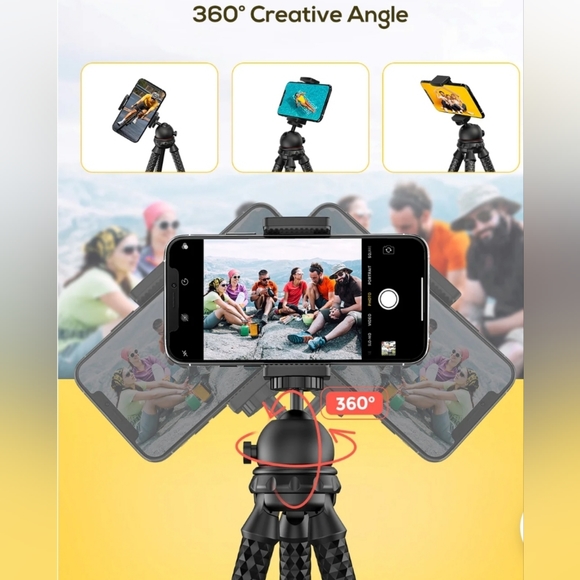 Mpow Flexible Phone Tripod with Bluetooth Remote Shutter - Picture 6 of 8